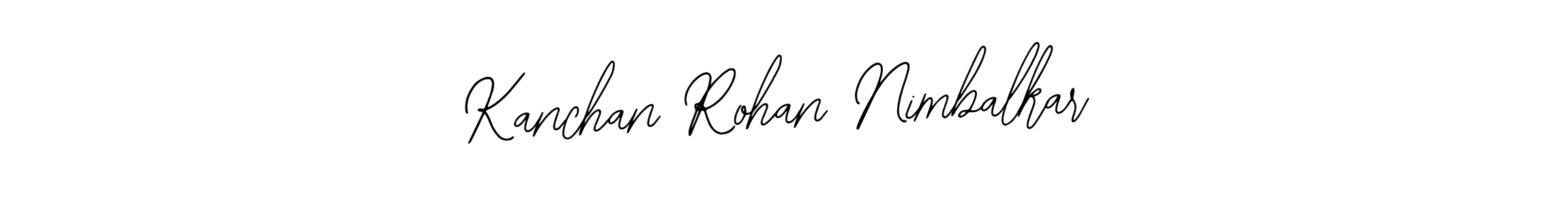 See photos of Kanchan Rohan Nimbalkar official signature by Spectra . Check more albums & portfolios. Read reviews & check more about Bearetta-2O07w font. Kanchan Rohan Nimbalkar signature style 12 images and pictures png