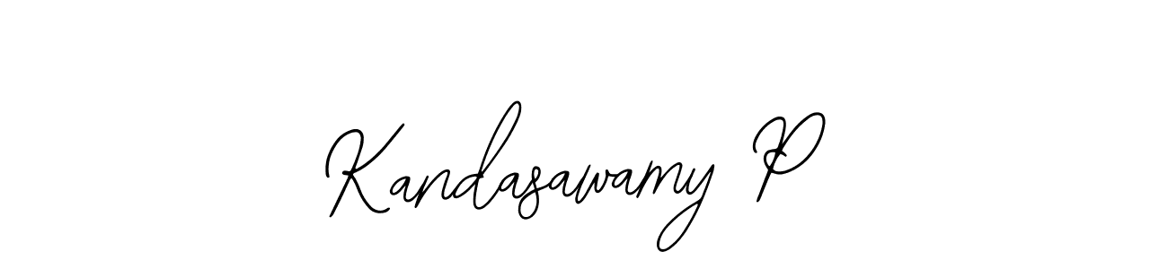 How to make Kandasawamy P signature? Bearetta-2O07w is a professional autograph style. Create handwritten signature for Kandasawamy P name. Kandasawamy P signature style 12 images and pictures png