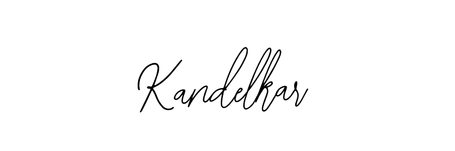 How to make Kandelkar name signature. Use Bearetta-2O07w style for creating short signs online. This is the latest handwritten sign. Kandelkar signature style 12 images and pictures png