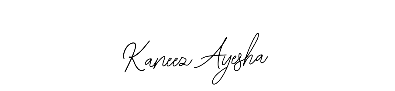 if you are searching for the best signature style for your name Kaneez Ayesha. so please give up your signature search. here we have designed multiple signature styles  using Bearetta-2O07w. Kaneez Ayesha signature style 12 images and pictures png