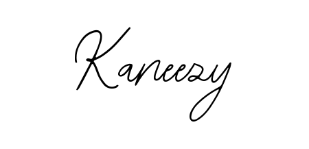 The Bearetta-2O07w font transforms the name Kaneezy into an executive sign with sharp precision and distinguished character. Kaneezy signature style 12 images and pictures png