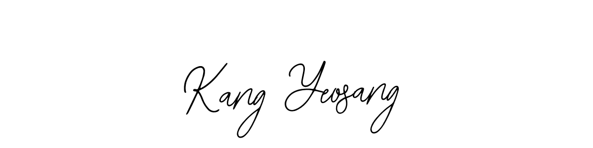 Design your own signature with our free online signature maker. With this signature software, you can create a handwritten (Bearetta-2O07w) signature for name Kang Yeosang. Kang Yeosang signature style 12 images and pictures png