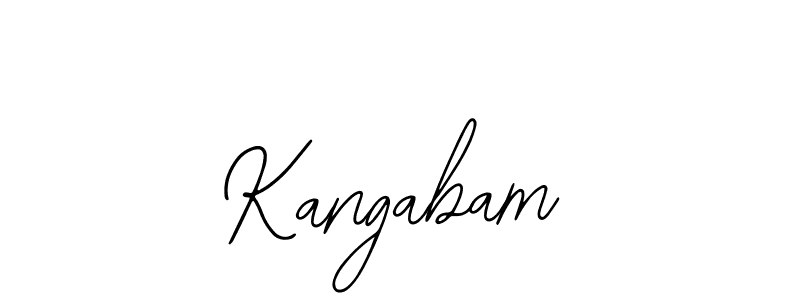 Use a signature maker to create a handwritten signature online. With this signature software, you can design (Bearetta-2O07w) your own signature for name Kangabam. Kangabam signature style 12 images and pictures png