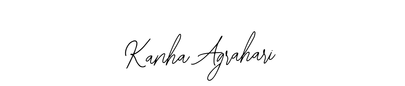 Similarly Bearetta-2O07w is the best handwritten signature design. Signature creator online .You can use it as an online autograph creator for name Kanha Agrahari. Kanha Agrahari signature style 12 images and pictures png