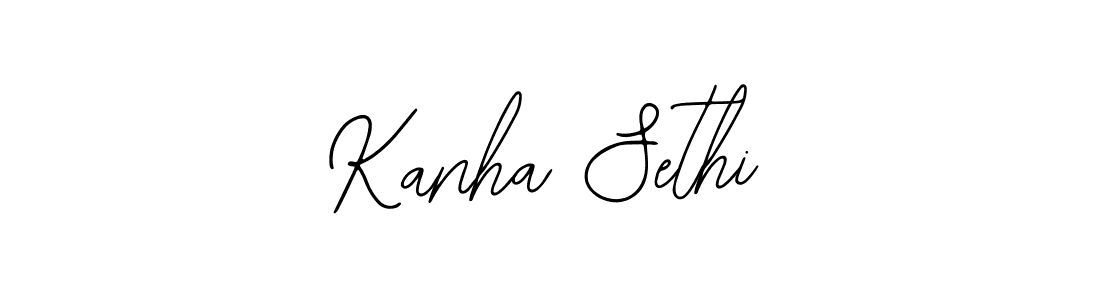 Design your own signature with our free online signature maker. With this signature software, you can create a handwritten (Bearetta-2O07w) signature for name Kanha Sethi. Kanha Sethi signature style 12 images and pictures png