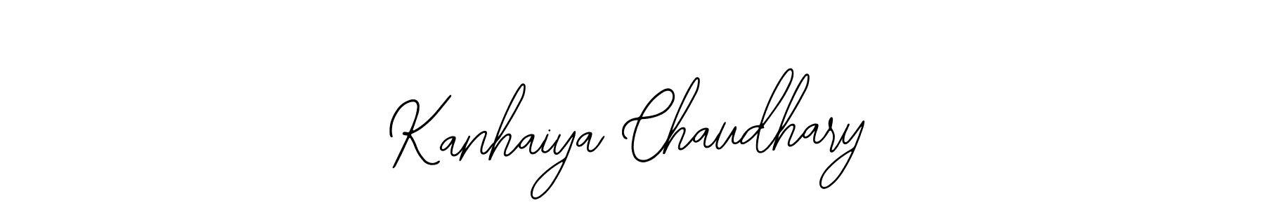 Design your own signature with our free online signature maker. With this signature software, you can create a handwritten (Bearetta-2O07w) signature for name Kanhaiya Chaudhary. Kanhaiya Chaudhary signature style 12 images and pictures png