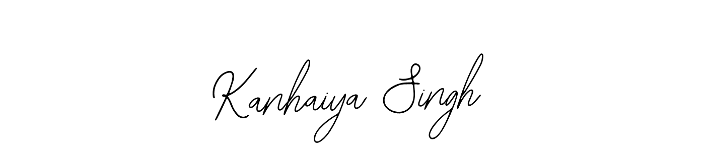 Use a signature maker to create a handwritten signature online. With this signature software, you can design (Bearetta-2O07w) your own signature for name Kanhaiya Singh. Kanhaiya Singh signature style 12 images and pictures png