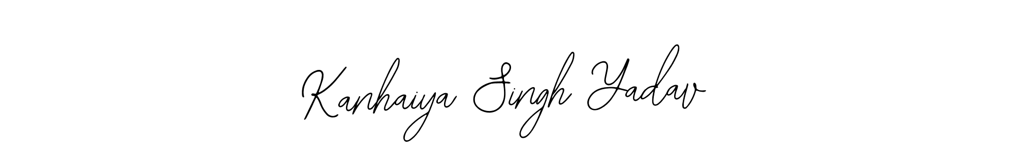 Use a signature maker to create a handwritten signature online. With this signature software, you can design (Bearetta-2O07w) your own signature for name Kanhaiya Singh Yadav. Kanhaiya Singh Yadav signature style 12 images and pictures png