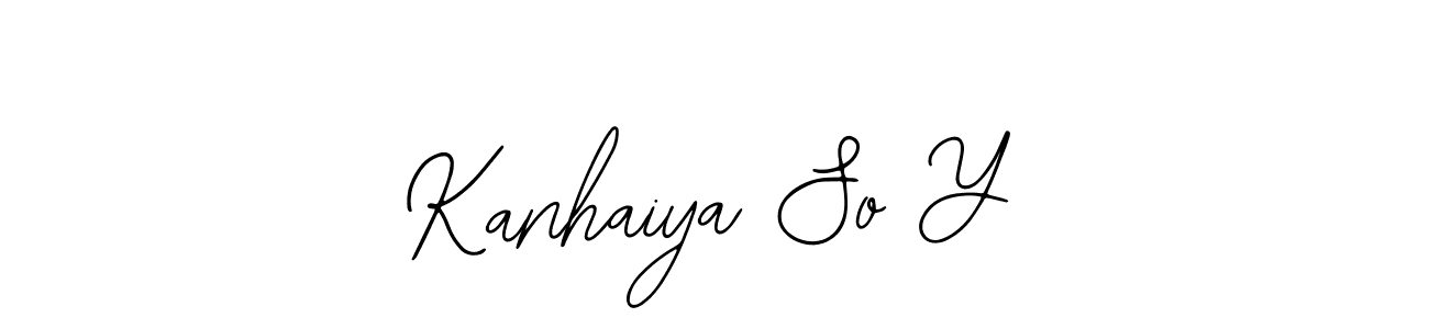 Create a beautiful signature design for name Kanhaiya So Y. With this signature (Bearetta-2O07w) fonts, you can make a handwritten signature for free. Kanhaiya So Y signature style 12 images and pictures png