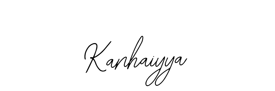How to make Kanhaiyya signature? Bearetta-2O07w is a professional autograph style. Create handwritten signature for Kanhaiyya name. Kanhaiyya signature style 12 images and pictures png