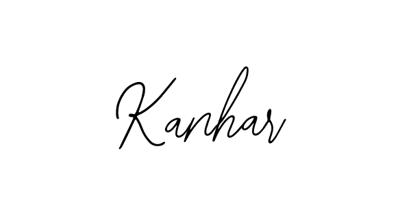 You should practise on your own different ways (Bearetta-2O07w) to write your name (Kanhar) in signature. don't let someone else do it for you. Kanhar signature style 12 images and pictures png
