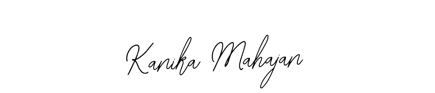 The best way (Bearetta-2O07w) to make a short signature is to pick only two or three words in your name. The name Kanika Mahajan include a total of six letters. For converting this name. Kanika Mahajan signature style 12 images and pictures png