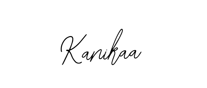 Use a signature maker to create a handwritten signature online. With this signature software, you can design (Bearetta-2O07w) your own signature for name Kanikaa. Kanikaa signature style 12 images and pictures png