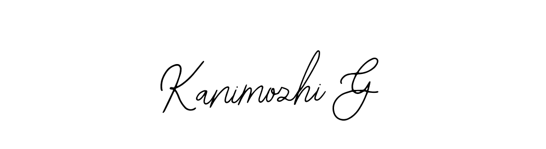 How to Draw Kanimozhi G signature style? Bearetta-2O07w is a latest design signature styles for name Kanimozhi G. Kanimozhi G signature style 12 images and pictures png