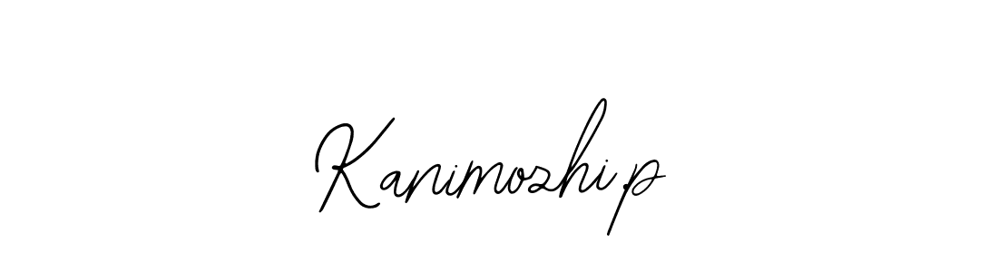 Design your own signature with our free online signature maker. With this signature software, you can create a handwritten (Bearetta-2O07w) signature for name Kanimozhi.p. Kanimozhi.p signature style 12 images and pictures png