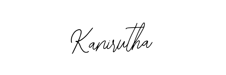How to make Kanirutha name signature. Use Bearetta-2O07w style for creating short signs online. This is the latest handwritten sign. Kanirutha signature style 12 images and pictures png