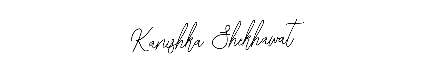 How to make Kanishka Shekhawat name signature. Use Bearetta-2O07w style for creating short signs online. This is the latest handwritten sign. Kanishka Shekhawat signature style 12 images and pictures png