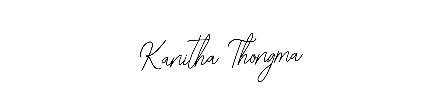 if you are searching for the best signature style for your name Kanitha Thongma. so please give up your signature search. here we have designed multiple signature styles  using Bearetta-2O07w. Kanitha Thongma signature style 12 images and pictures png