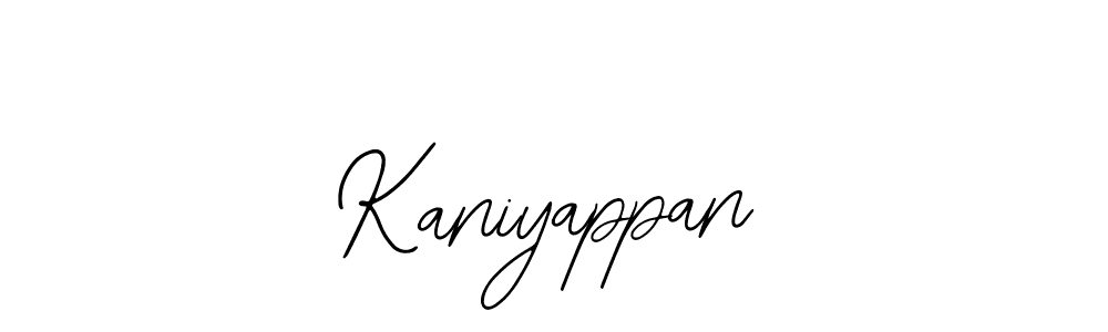 You should practise on your own different ways (Bearetta-2O07w) to write your name (Kaniyappan) in signature. don't let someone else do it for you. Kaniyappan signature style 12 images and pictures png
