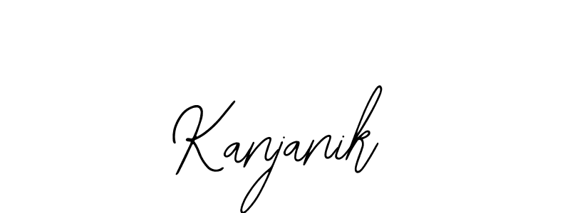 Similarly Bearetta-2O07w is the best handwritten signature design. Signature creator online .You can use it as an online autograph creator for name Kanjanik. Kanjanik signature style 12 images and pictures png