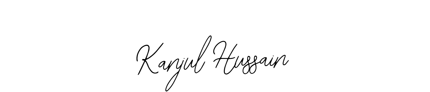 Make a beautiful signature design for name Kanjul Hussain. Use this online signature maker to create a handwritten signature for free. Kanjul Hussain signature style 12 images and pictures png