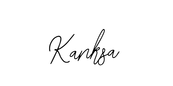 How to make Kanksa name signature. Use Bearetta-2O07w style for creating short signs online. This is the latest handwritten sign. Kanksa signature style 12 images and pictures png