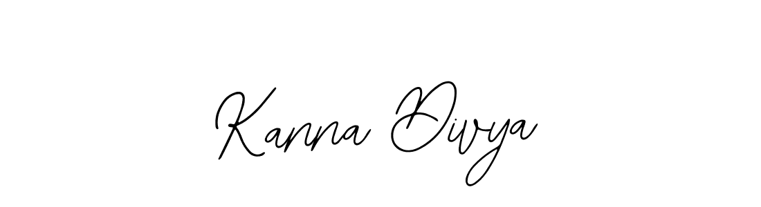 Design your own signature with our free online signature maker. With this signature software, you can create a handwritten (Bearetta-2O07w) signature for name Kanna Divya. Kanna Divya signature style 12 images and pictures png