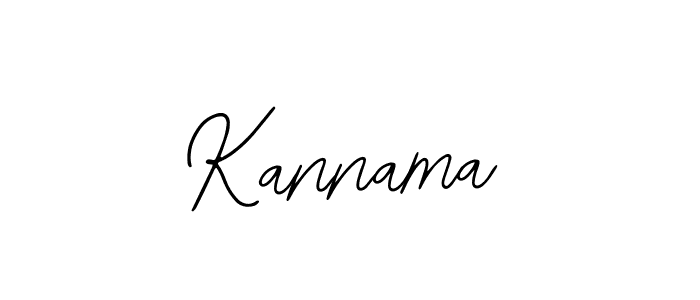 How to make Kannama signature? Bearetta-2O07w is a professional autograph style. Create handwritten signature for Kannama name. Kannama signature style 12 images and pictures png