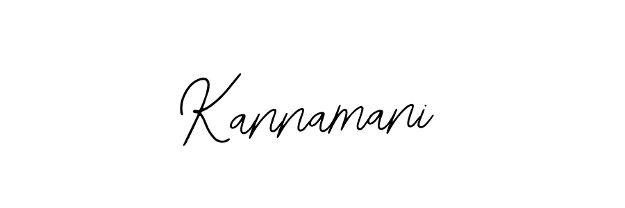 if you are searching for the best signature style for your name Kannamani. so please give up your signature search. here we have designed multiple signature styles  using Bearetta-2O07w. Kannamani signature style 12 images and pictures png