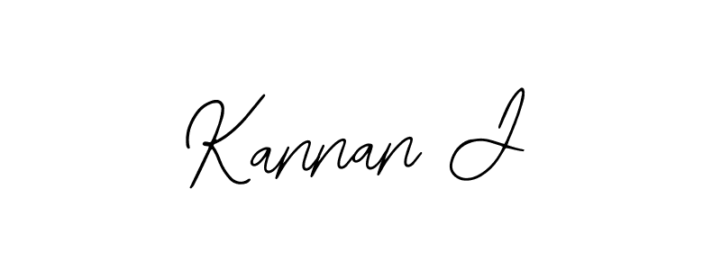 You should practise on your own different ways (Bearetta-2O07w) to write your name (Kannan J) in signature. don't let someone else do it for you. Kannan J signature style 12 images and pictures png