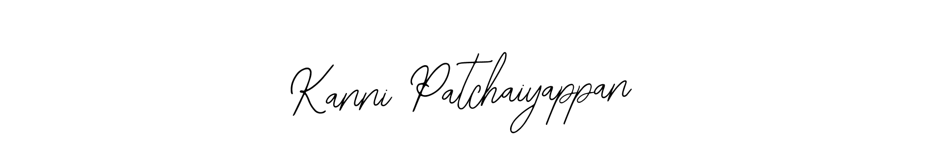 Make a beautiful signature design for name Kanni Patchaiyappan. With this signature (Bearetta-2O07w) style, you can create a handwritten signature for free. Kanni Patchaiyappan signature style 12 images and pictures png