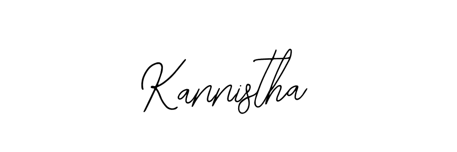 How to make Kannistha signature? Bearetta-2O07w is a professional autograph style. Create handwritten signature for Kannistha name. Kannistha signature style 12 images and pictures png