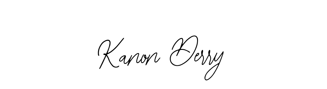 You should practise on your own different ways (Bearetta-2O07w) to write your name (Kanon Derry) in signature. don't let someone else do it for you. Kanon Derry signature style 12 images and pictures png