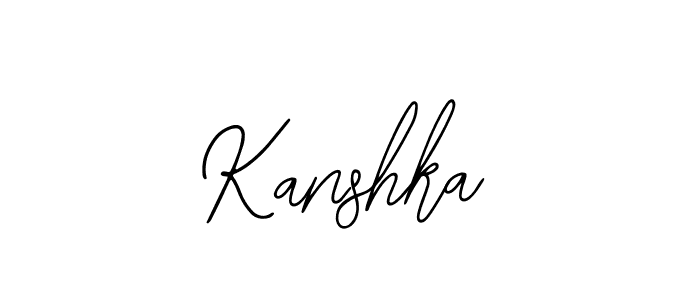 You should practise on your own different ways (Bearetta-2O07w) to write your name (Kanshka) in signature. don't let someone else do it for you. Kanshka signature style 12 images and pictures png
