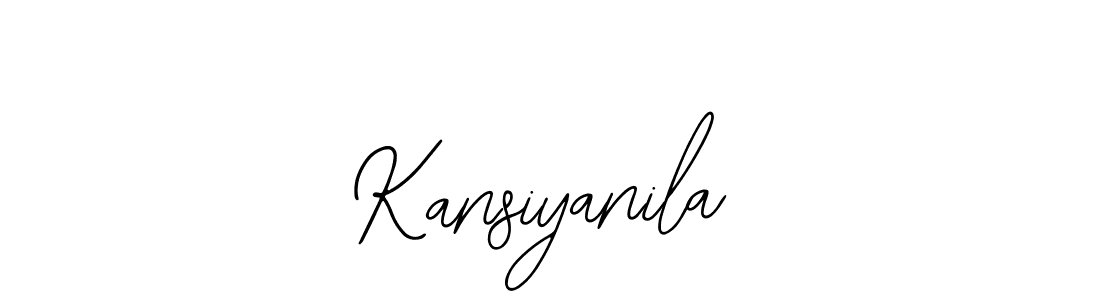 if you are searching for the best signature style for your name Kansiyanila. so please give up your signature search. here we have designed multiple signature styles  using Bearetta-2O07w. Kansiyanila signature style 12 images and pictures png