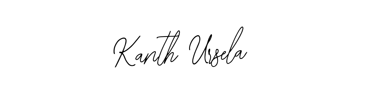 Design your own signature with our free online signature maker. With this signature software, you can create a handwritten (Bearetta-2O07w) signature for name Kanth Ursela. Kanth Ursela signature style 12 images and pictures png