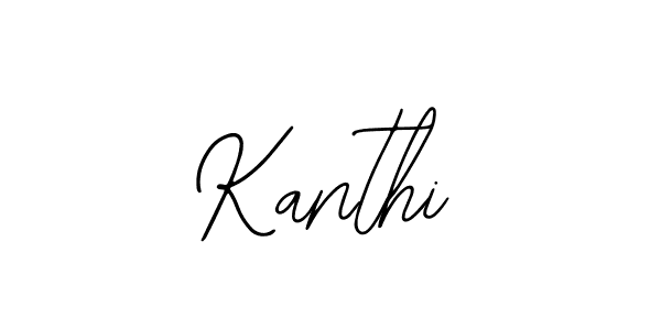 How to make Kanthi name signature. Use Bearetta-2O07w style for creating short signs online. This is the latest handwritten sign. Kanthi signature style 12 images and pictures png