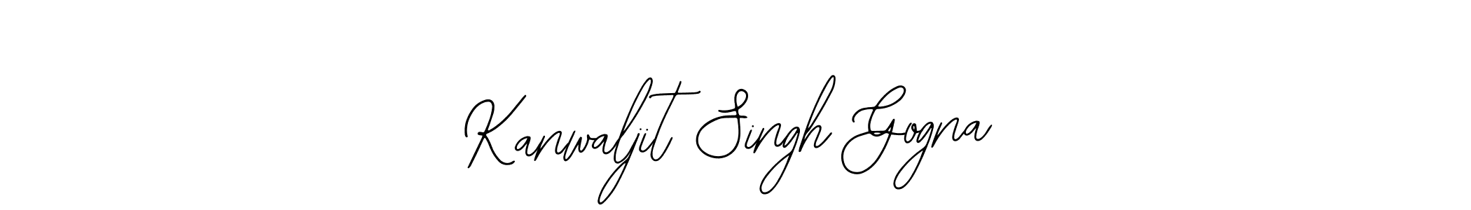 You should practise on your own different ways (Bearetta-2O07w) to write your name (Kanwaljit Singh Gogna) in signature. don't let someone else do it for you. Kanwaljit Singh Gogna signature style 12 images and pictures png