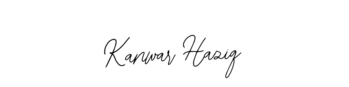 You can use this online signature creator to create a handwritten signature for the name Kanwar Haziq. This is the best online autograph maker. Kanwar Haziq signature style 12 images and pictures png