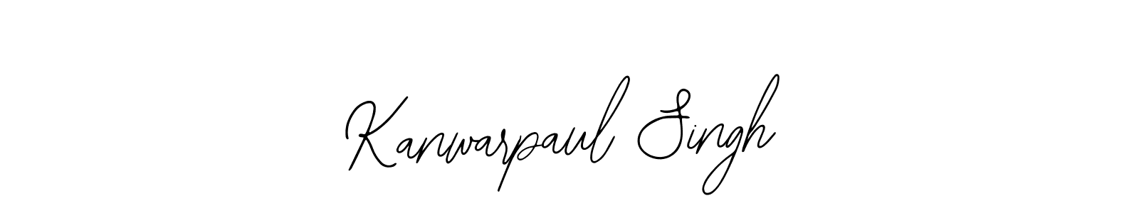 How to make Kanwarpaul Singh name signature. Use Bearetta-2O07w style for creating short signs online. This is the latest handwritten sign. Kanwarpaul Singh signature style 12 images and pictures png