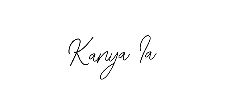 The best way (Bearetta-2O07w) to make a short signature is to pick only two or three words in your name. The name Kanya Ia include a total of six letters. For converting this name. Kanya Ia signature style 12 images and pictures png