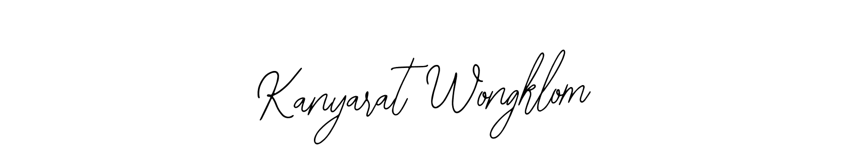 Use a signature maker to create a handwritten signature online. With this signature software, you can design (Bearetta-2O07w) your own signature for name Kanyarat Wongklom. Kanyarat Wongklom signature style 12 images and pictures png