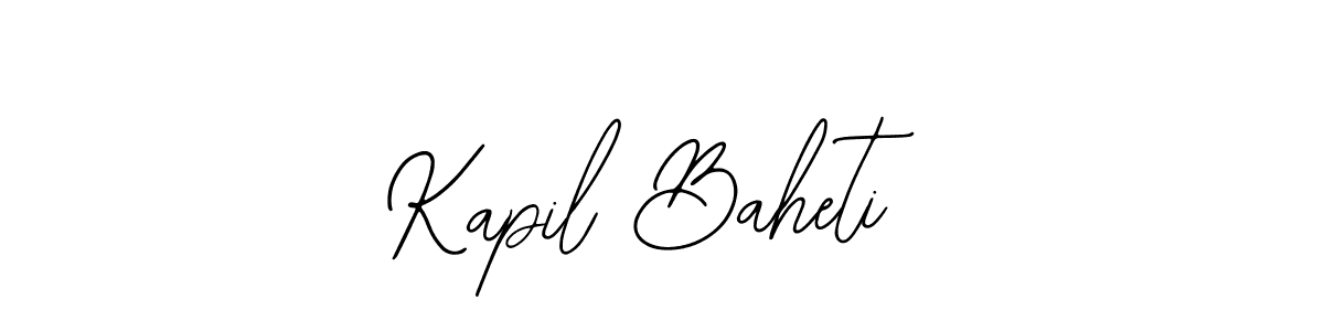 Kapil Baheti stylish signature style. Best Handwritten Sign (Bearetta-2O07w) for my name. Handwritten Signature Collection Ideas for my name Kapil Baheti. Kapil Baheti signature style 12 images and pictures png