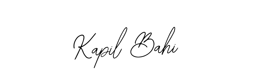 Create a beautiful signature design for name Kapil Bahi. With this signature (Bearetta-2O07w) fonts, you can make a handwritten signature for free. Kapil Bahi signature style 12 images and pictures png