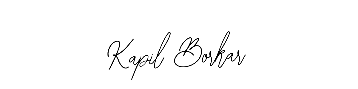 You should practise on your own different ways (Bearetta-2O07w) to write your name (Kapil Borkar) in signature. don't let someone else do it for you. Kapil Borkar signature style 12 images and pictures png