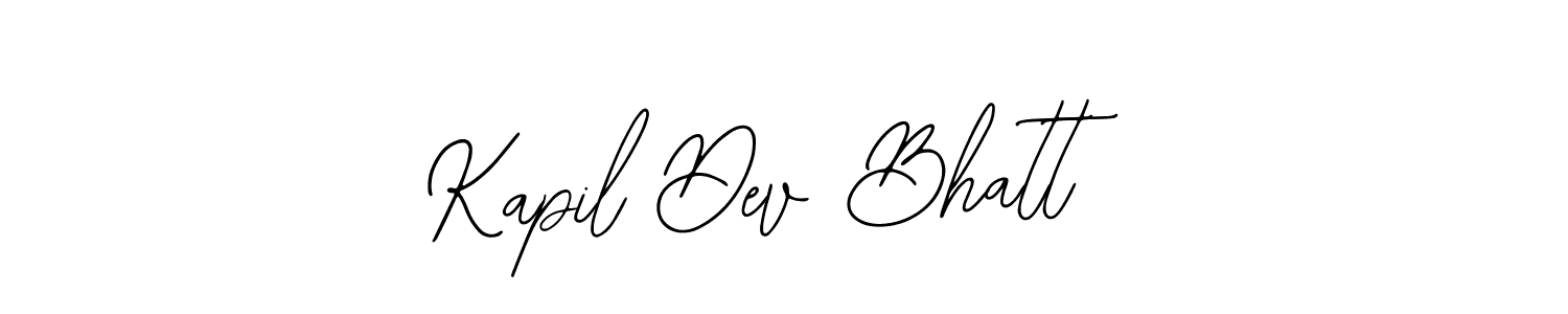 Similarly Bearetta-2O07w is the best handwritten signature design. Signature creator online .You can use it as an online autograph creator for name Kapil Dev Bhatt. Kapil Dev Bhatt signature style 12 images and pictures png