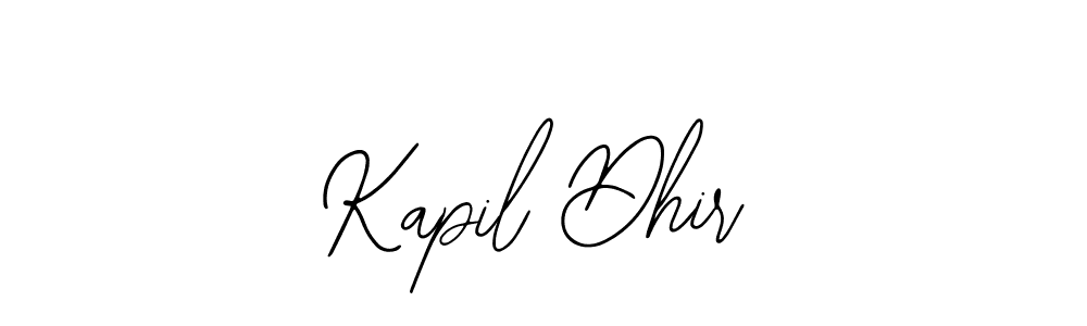 Make a short Kapil Dhir signature style. Manage your documents anywhere anytime using Bearetta-2O07w. Create and add eSignatures, submit forms, share and send files easily. Kapil Dhir signature style 12 images and pictures png