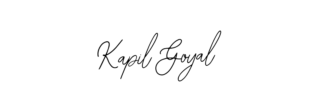 The best way (Bearetta-2O07w) to make a short signature is to pick only two or three words in your name. The name Kapil Goyal include a total of six letters. For converting this name. Kapil Goyal signature style 12 images and pictures png