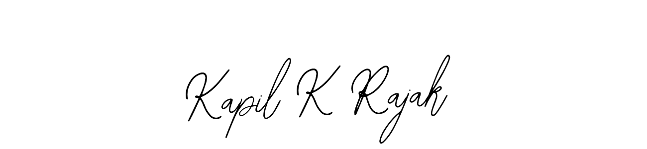 The best way (Bearetta-2O07w) to make a short signature is to pick only two or three words in your name. The name Kapil K Rajak include a total of six letters. For converting this name. Kapil K Rajak signature style 12 images and pictures png