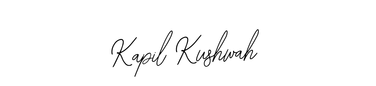 How to make Kapil Kushwah name signature. Use Bearetta-2O07w style for creating short signs online. This is the latest handwritten sign. Kapil Kushwah signature style 12 images and pictures png